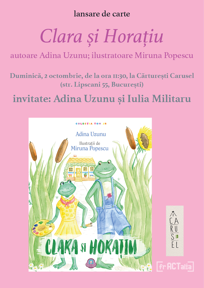Afiș lansare Clara și Horațiu